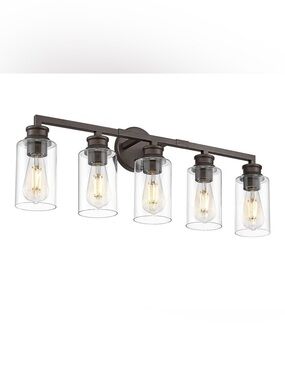Emliviar Large 5-Light Vanity Light Fixture for Bathroom
